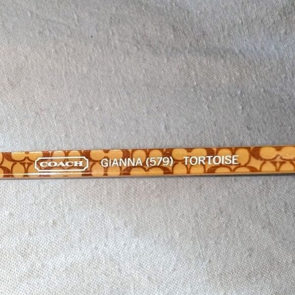 Coach Gianna 579 Tortoise Flex Hinge Eyeglasses - Picture 3 of 7